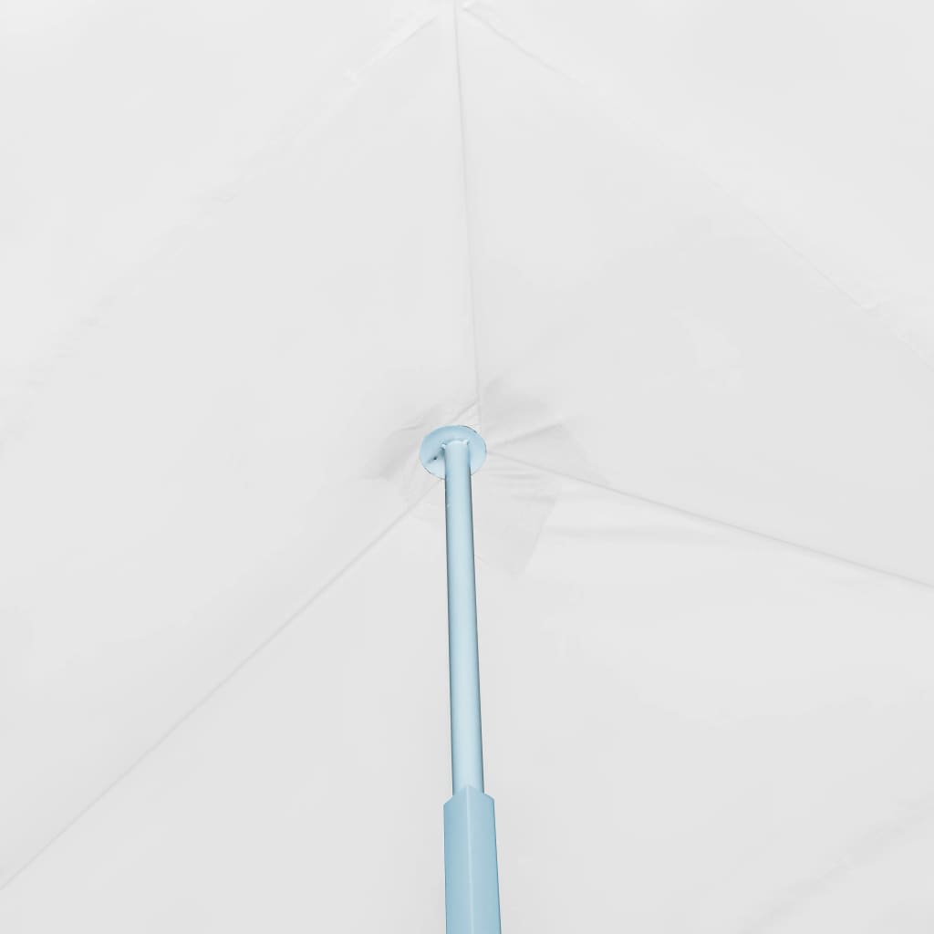 Skládací nůžkový stan s 8 bočními stěnami 3 x 9 m bílý
