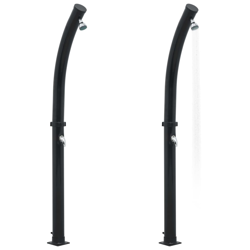 Solární sprcha černá 214 cm 20 l