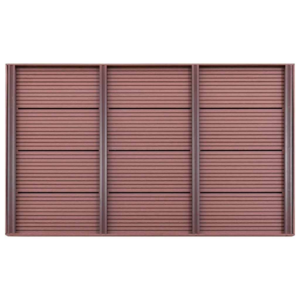 Podlahový prvek pro solární sprchu hnědý 101 x 63 x 5,5 cm WPC