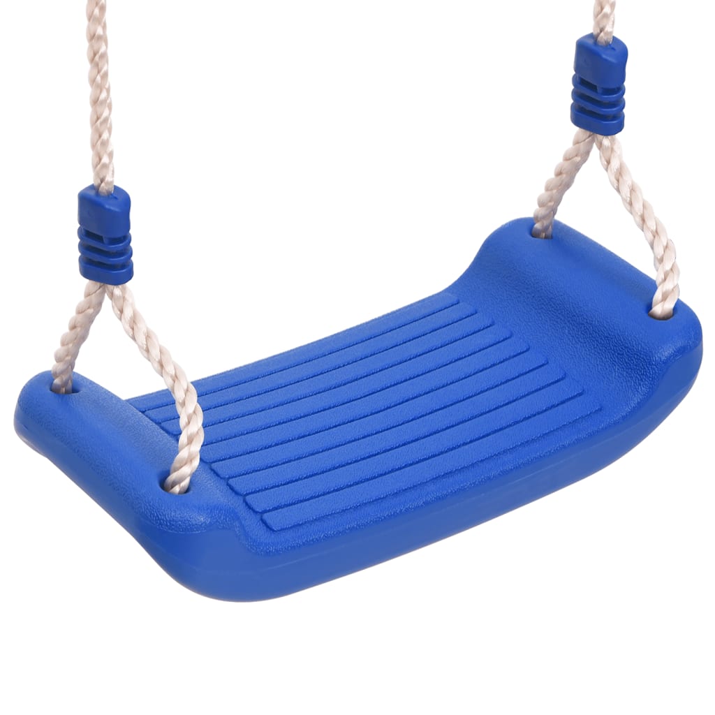 Houpačkové sedáky s lany 2 ks modré 38 x 16 cm polyethylen
