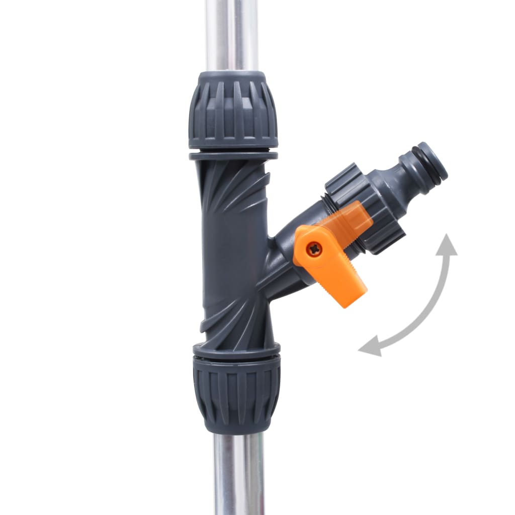Zahradní sprcha s trojnožkou 221 cm hliník