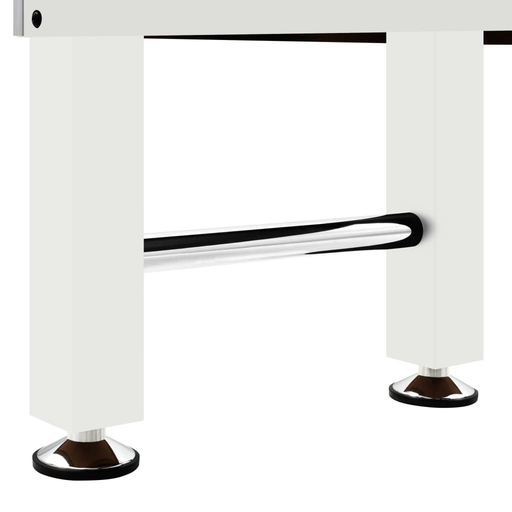 Stolní fotbal ocel 60 kg 140 x 74,5 x 87,5 cm bílý