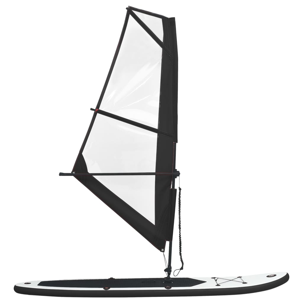 Nafukovací Stand Up Paddleboard s plachtou černo-bílý