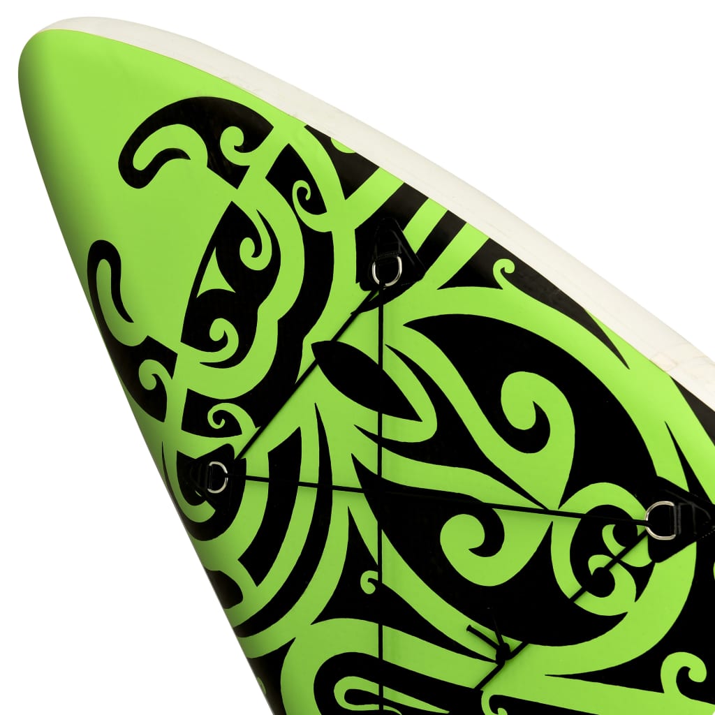 Nafukovací SUP paddleboard 305 x 76 x 15 cm zelený