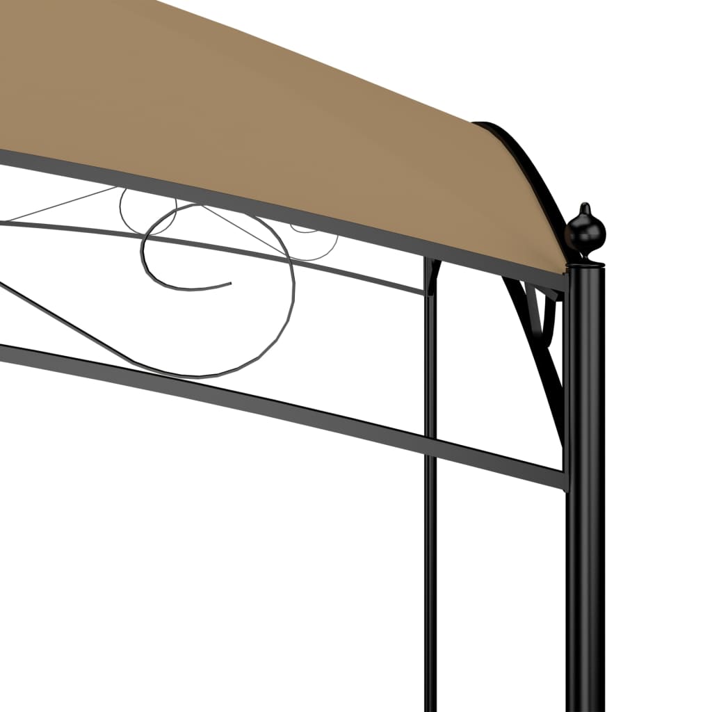 Altán 3 x 4 x 2,65 m taupe 180 g/m²