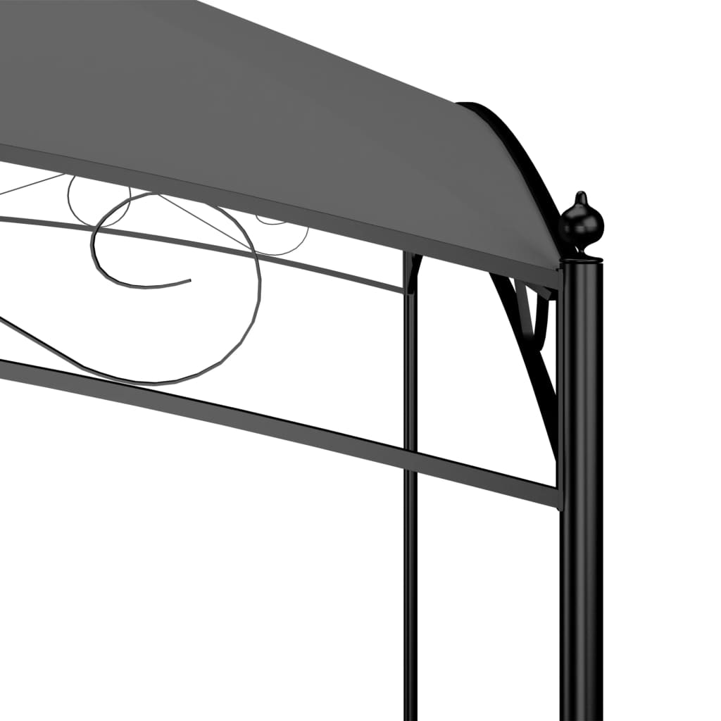 Altán 3 x 4 x 2,65 m antracitový 180 g/m²