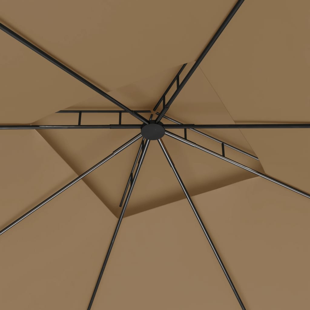 Altán 3 x 3 x 2,7 m taupe 160 g/m²
