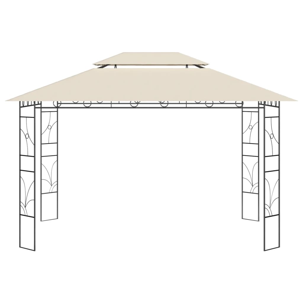 Altán 4 x 3 x 2,7 m krémový 160 g/m²