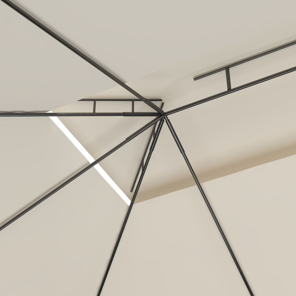 Altán 4 x 3 x 2,7 m krémový 160 g/m²
