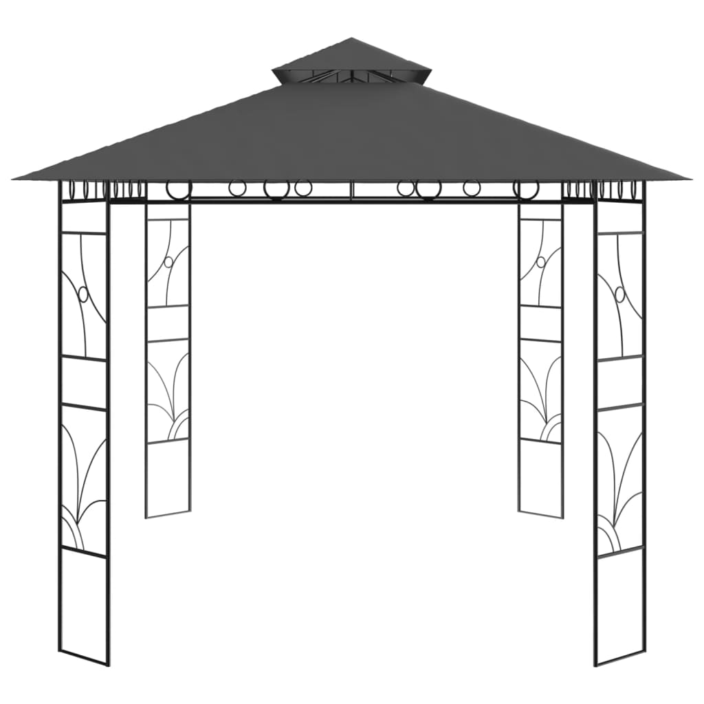 Altán 4 x 3 x 2,7 m antracitový 160 g/m²