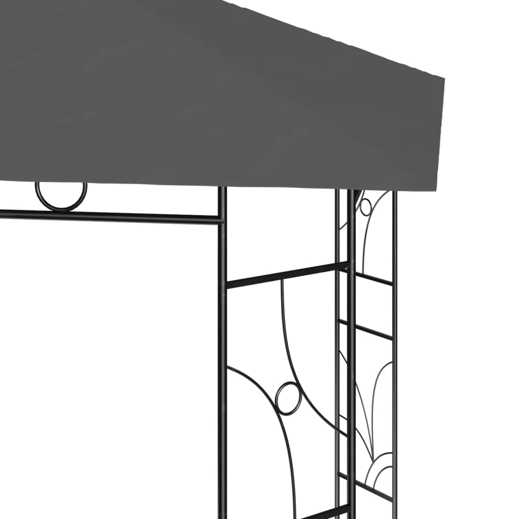 Altán 4 x 3 x 2,7 m antracitový 160 g/m²