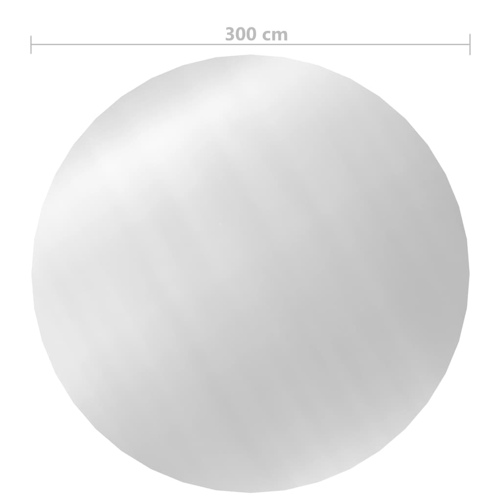 Krycí plachta na bazén stříbrná 300 cm PE