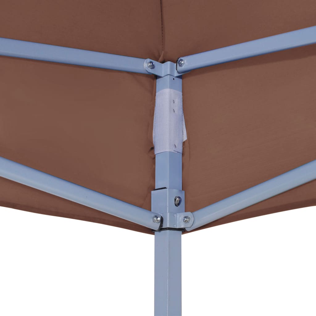 Střecha k party stanu 3 x 3 m hnědá 270 g/m²