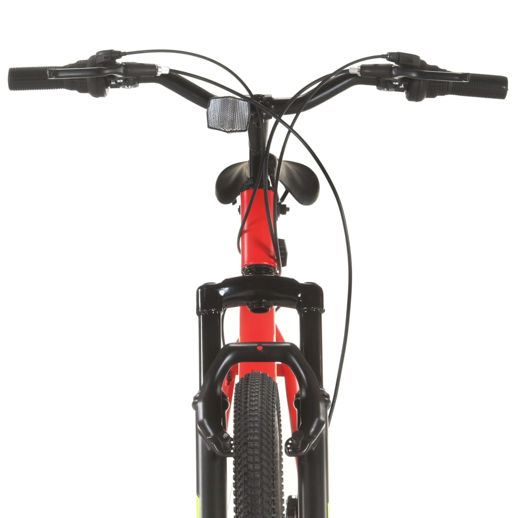 Horské kolo 21 rychlostí 27,5" kolo 38 cm červené