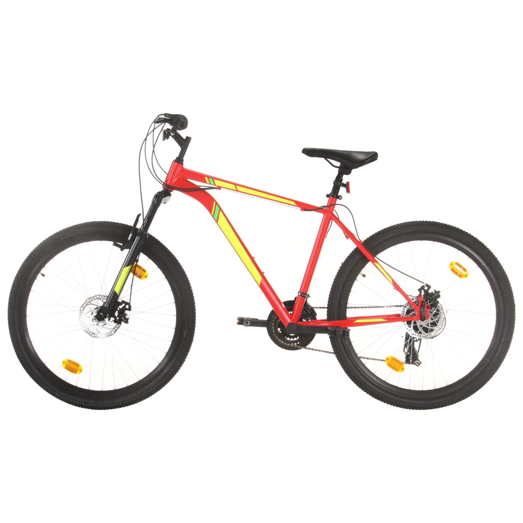 Horské kolo 21 rychlostí 27,5" kolo 42 cm červené