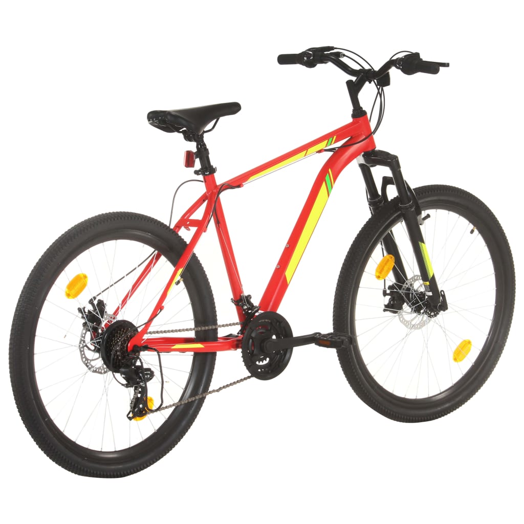 Horské kolo 21 rychlostí 27,5" kolo 42 cm červené