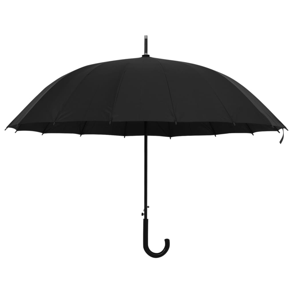 Deštník automatický černý 120 cm