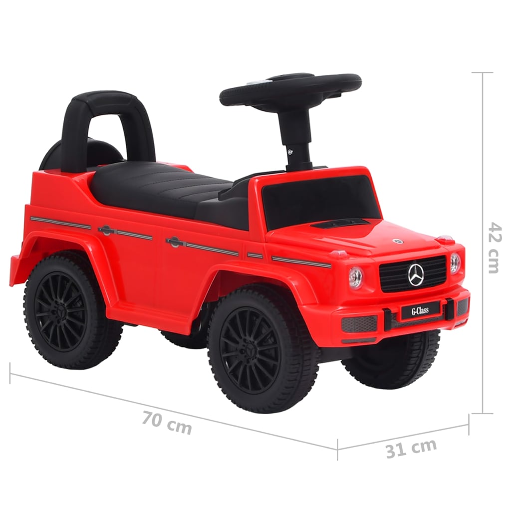 Odrážedlo Mercedes-Benz G63 červené