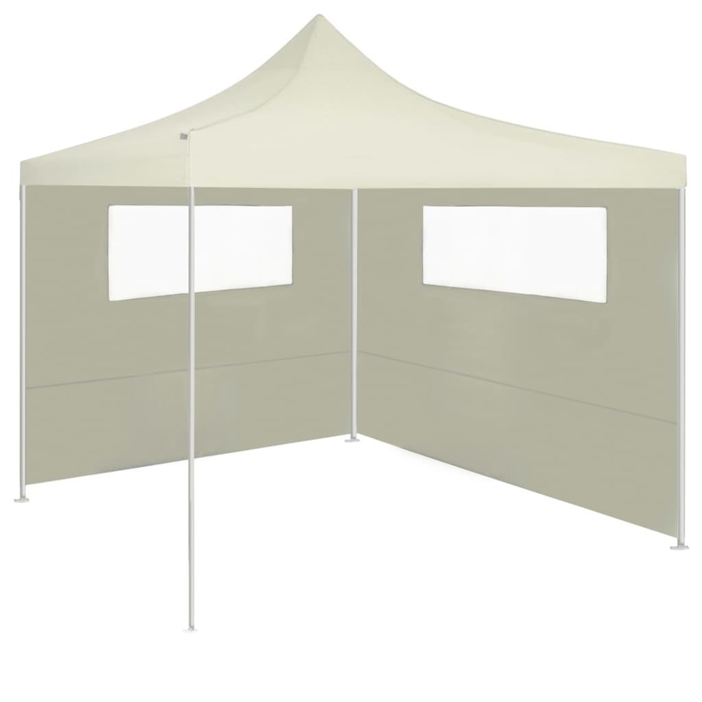 Boční stěna k party stanu s okny 6 x 2 m krémová