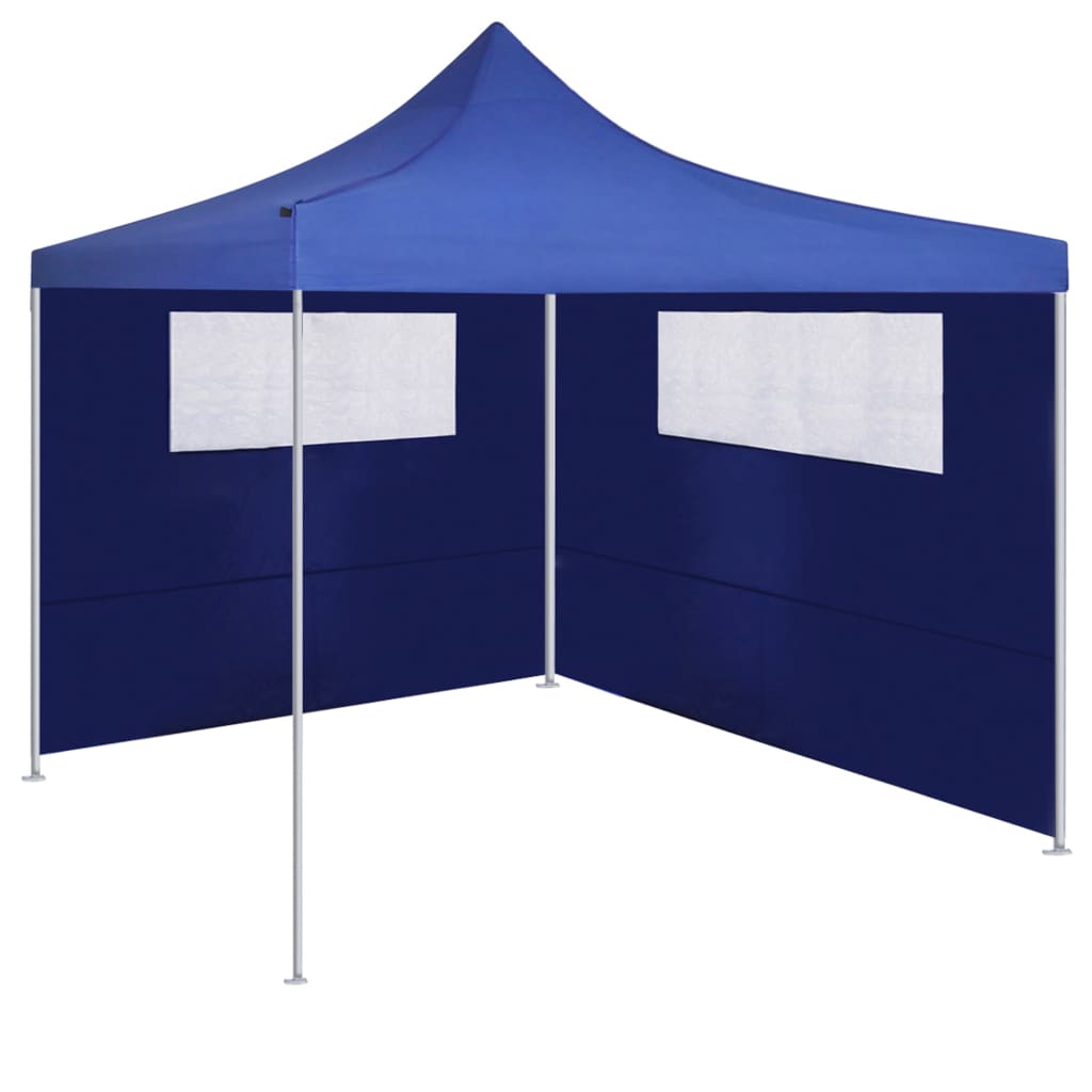 Boční stěna k party stanu s okny 6 x 2 m modrá