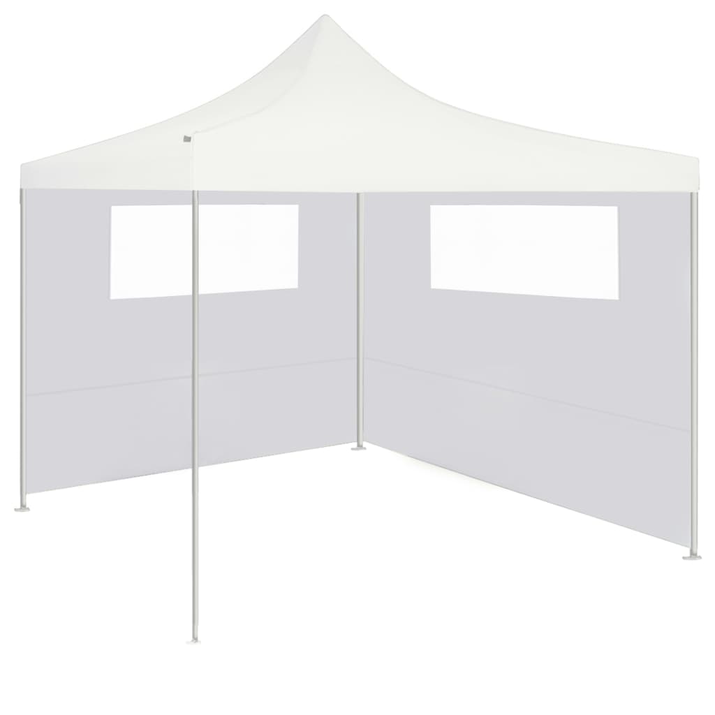 Boční stěna k party stanu s okny 6 x 2 m bílá