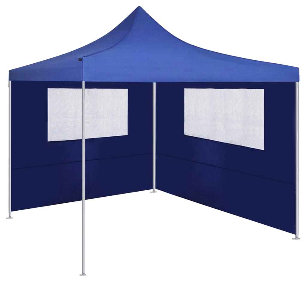 Boční stěna k party stanu s okny 4 x 2 m modrá
