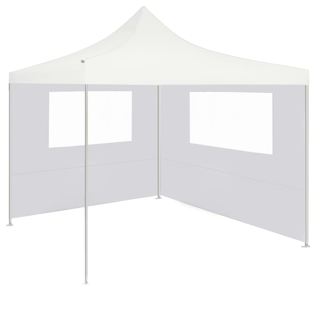 Boční stěna k party stanu s okny 4 x 2 m bílá
