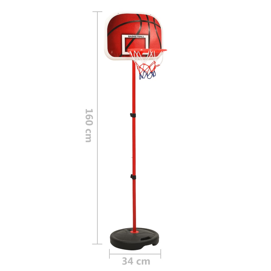 Přenosná basketbalová hrací sada nastavitelná 160 cm