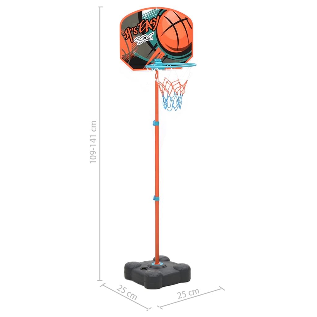 Přenosný basketbalový set nastavitelný 109–141 cm