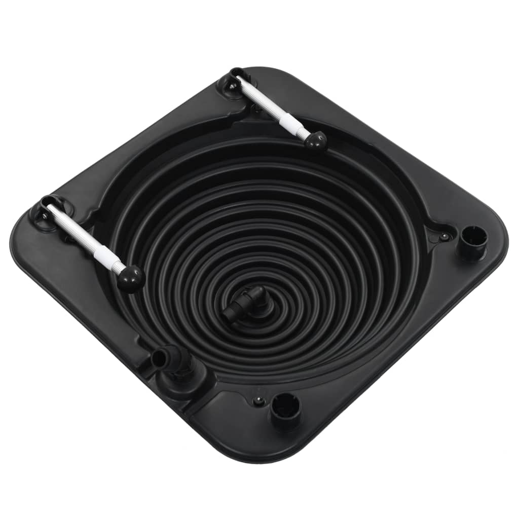 Solární ohřívače bazénu 5 ks 75 x 75 x 36 cm HDPE hliník