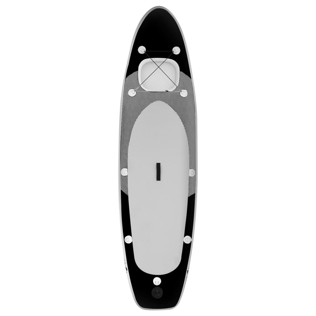 Nafukovací SUP paddleboard s příslušenstvím černý 300x76x10 cm