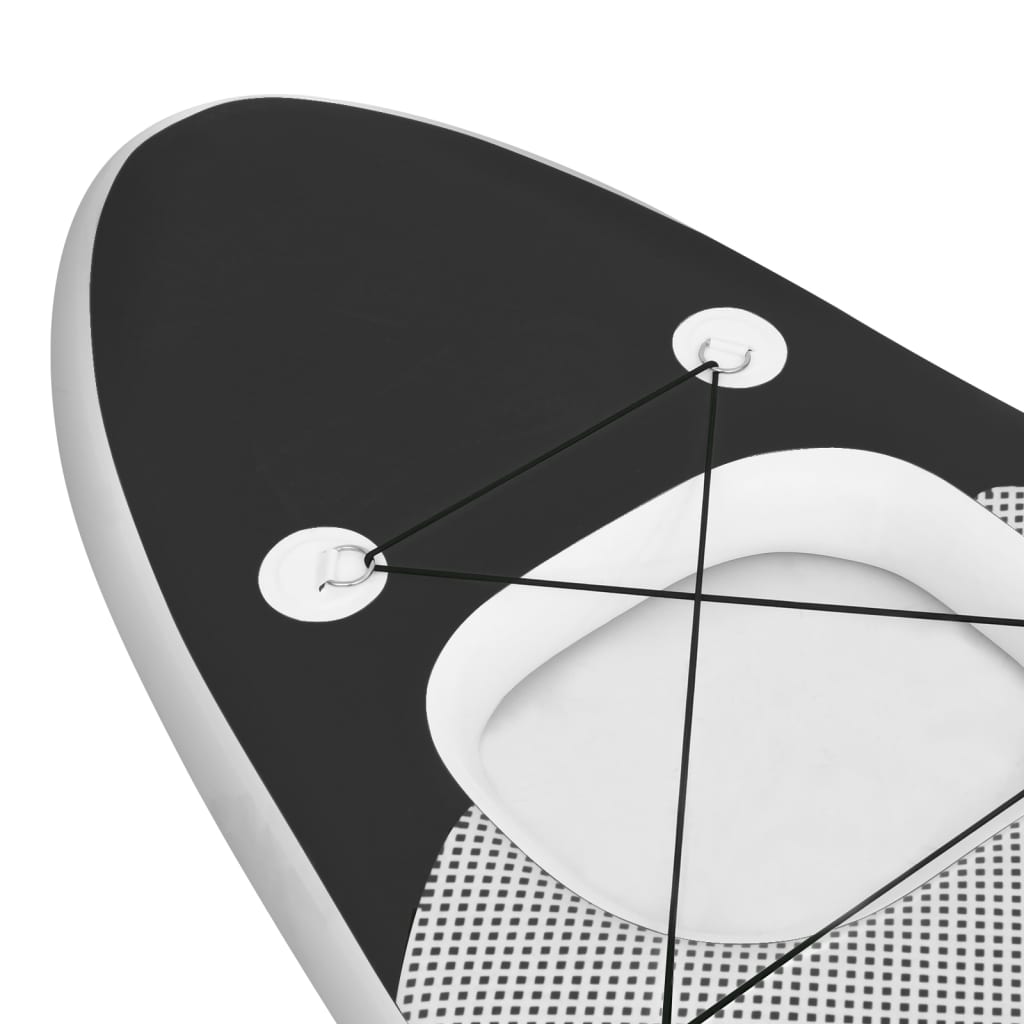 Nafukovací SUP paddleboard s příslušenstvím černý 300x76x10 cm