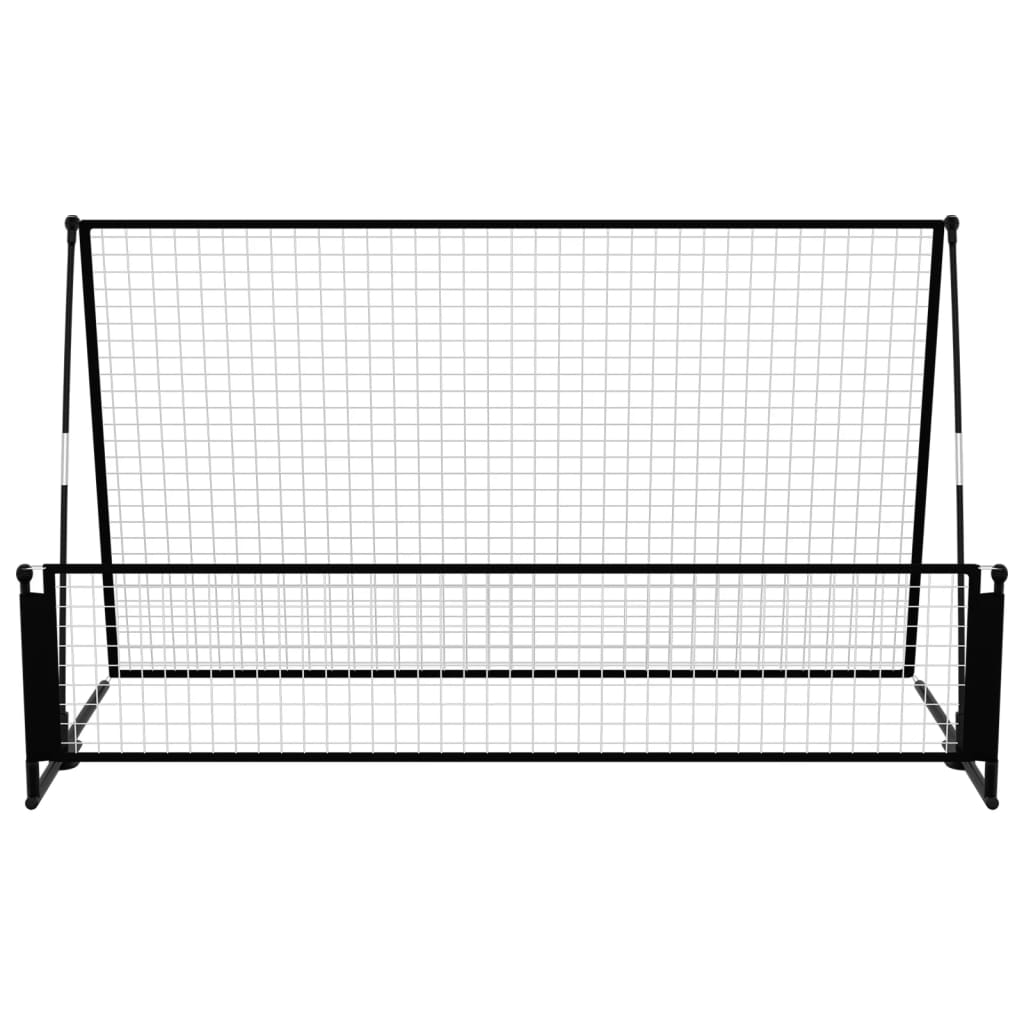 Fotbalový rebounder 2 v 1 202 x 104 x 120 cm ocel