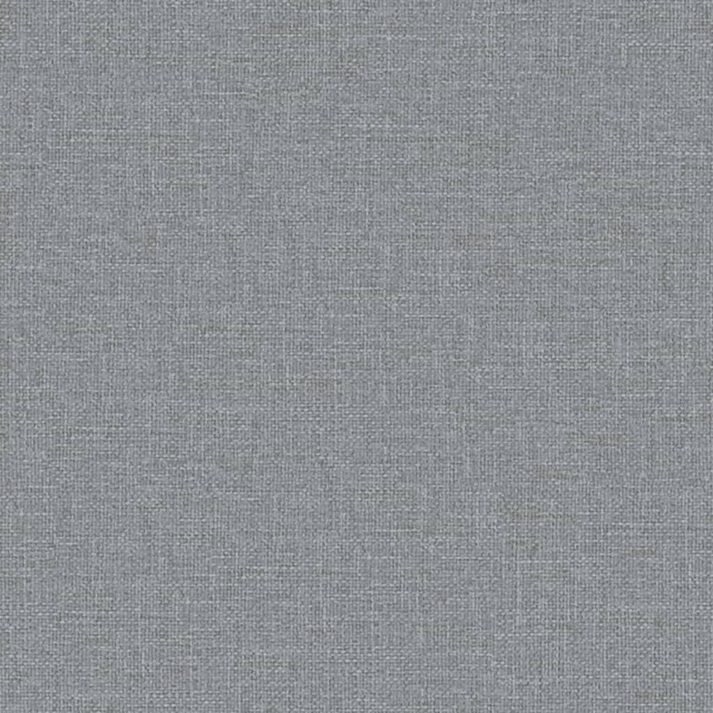 Masážní křeslo světle šedé textil