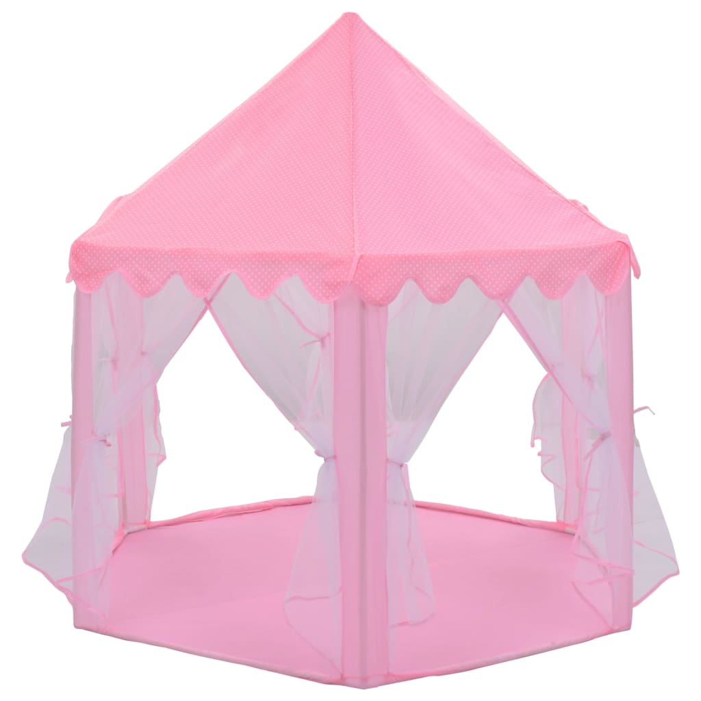 Princeznovský stan na hraní s 250 míčky růžový 133 x 140 cm