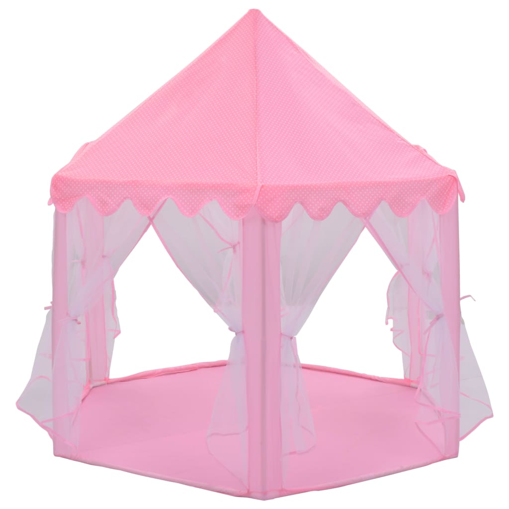 Princeznovský stan na hraní s 250 míčky růžový 133 x 140 cm