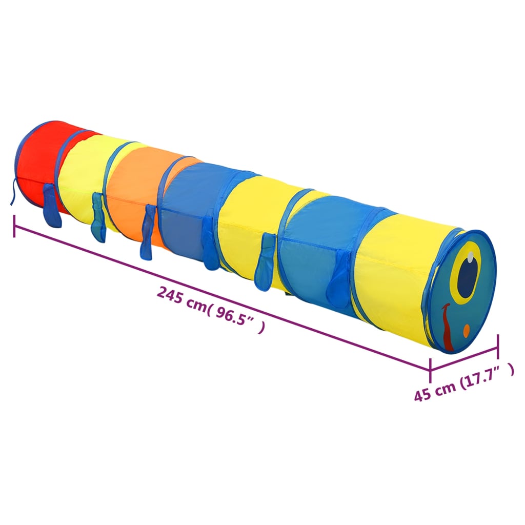 Dětský tunel na hraní vícebarevný 245 cm polyester