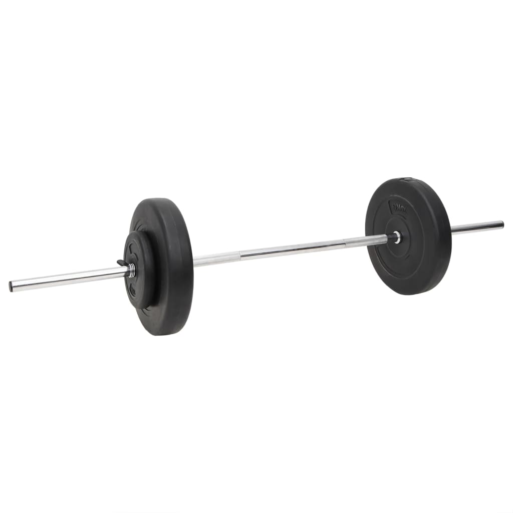 Sada obouruční a jednoručních činek se závažím 60 kg