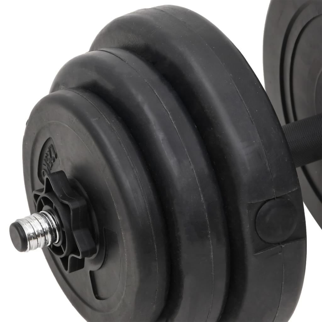 Sada obouruční a jednoručních činek se závažím 60 kg