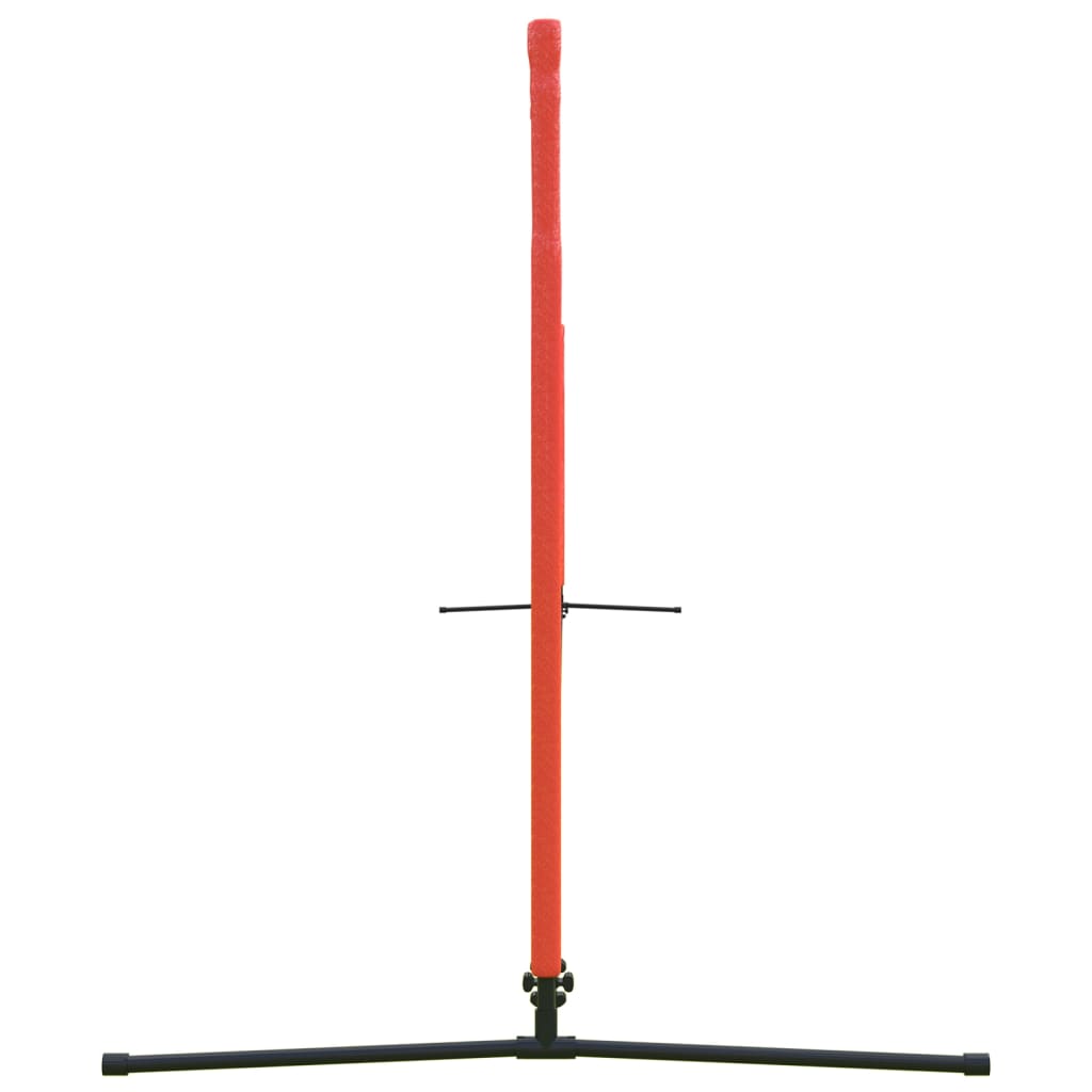 Tenisová síť černá a červená 500 x 100 x 87 cm polyester