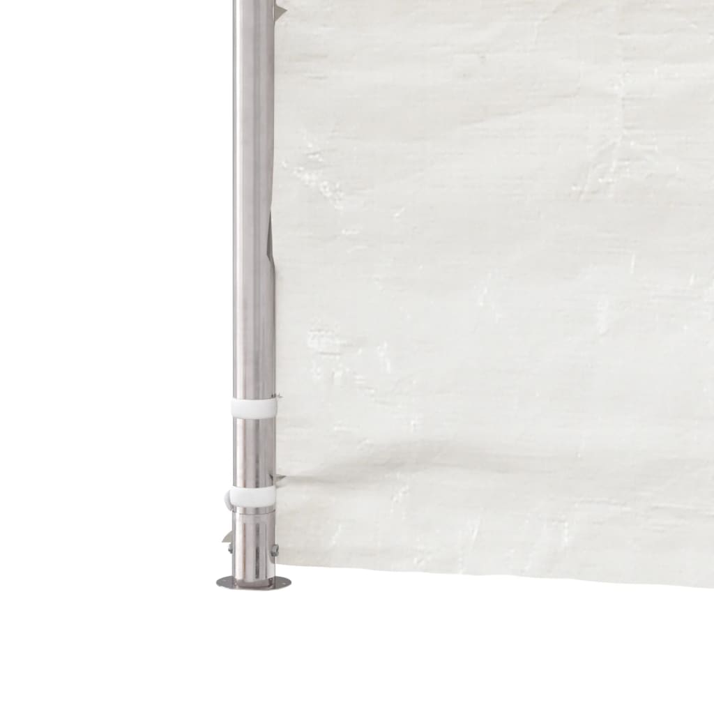 Altán se střechou bílý 4,08 x 2,23 x 3,22 m polyethylen