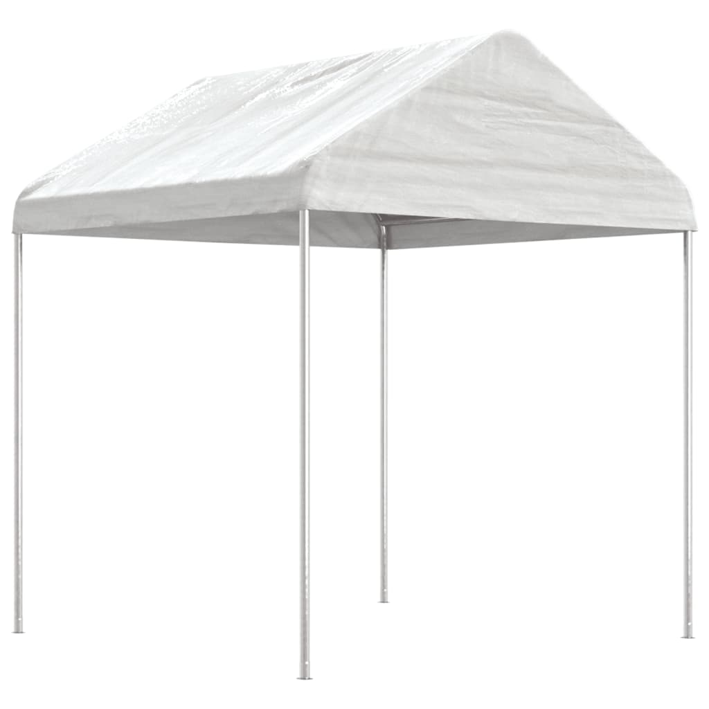 Altán se střechou bílý 8,92 x 2,28 x 2,69 m polyethylen