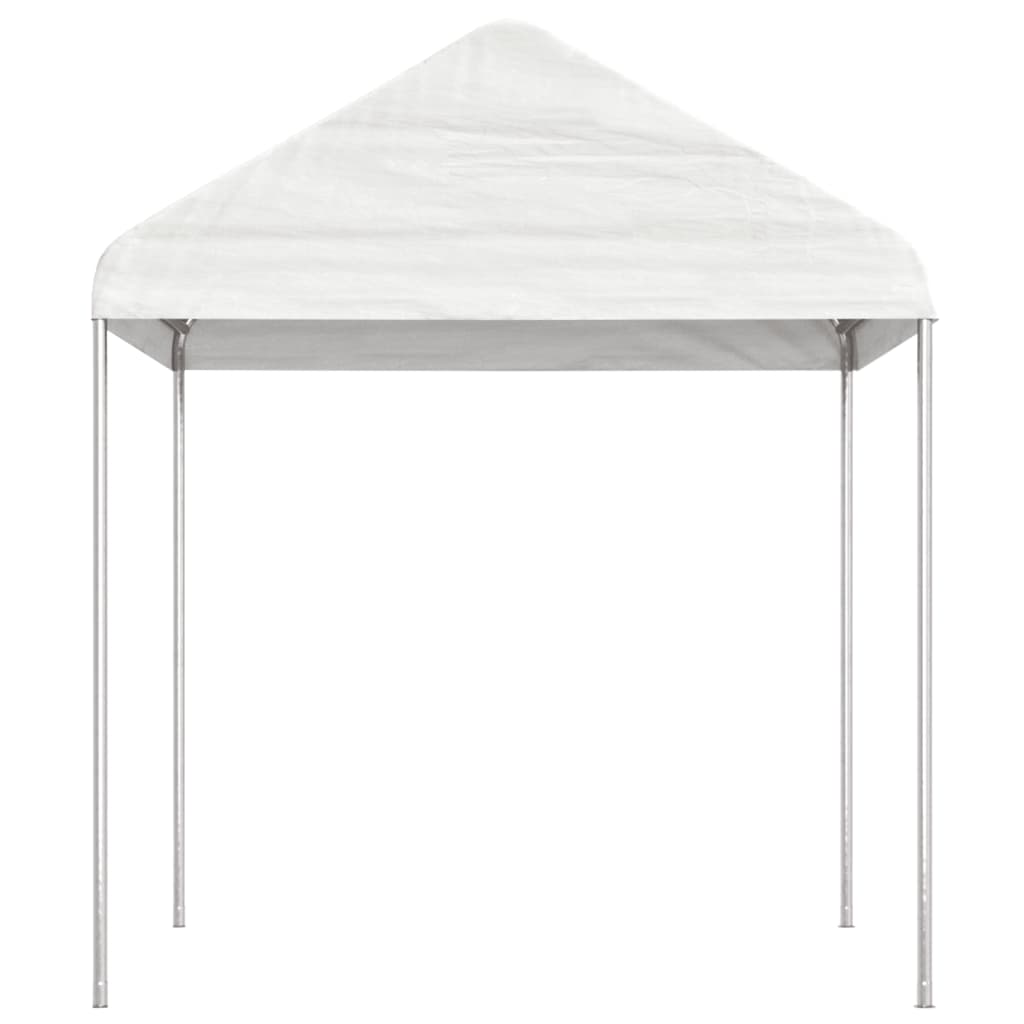 Altán se střechou bílý 13,38 x 2,28 x 2,69 m polyethylen