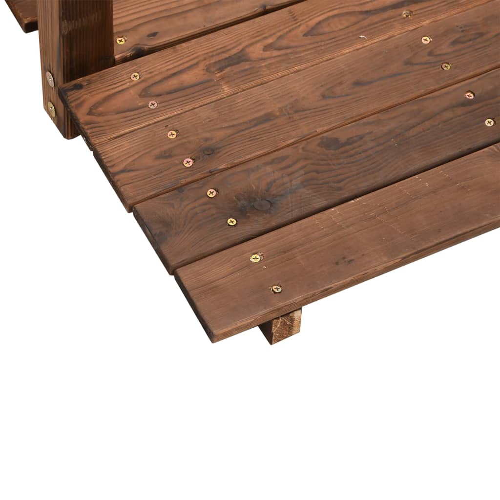 Zahradní můstek s řetězovým zábradlím 150x67x56 cm masivní smrk