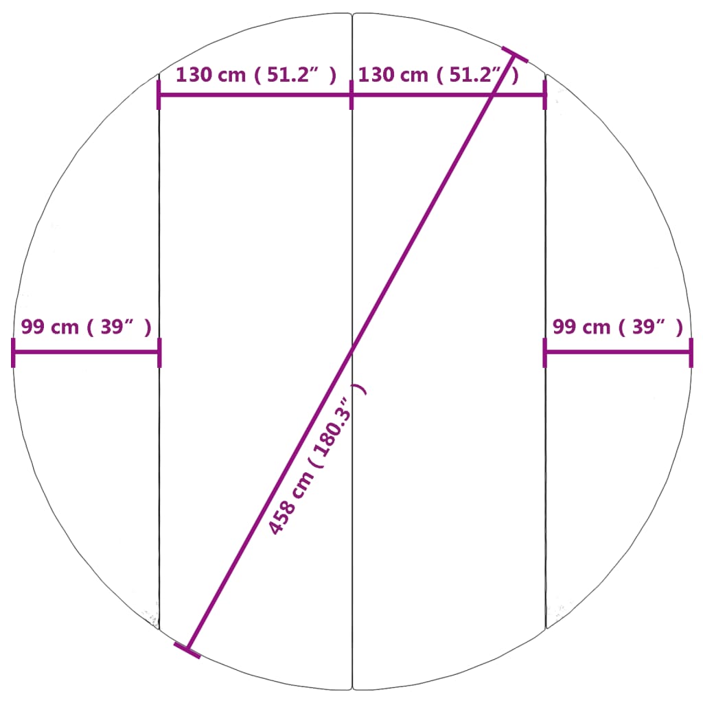 Podložka pod bazén světle šedá Ø458 cm polyesterová geotextilie