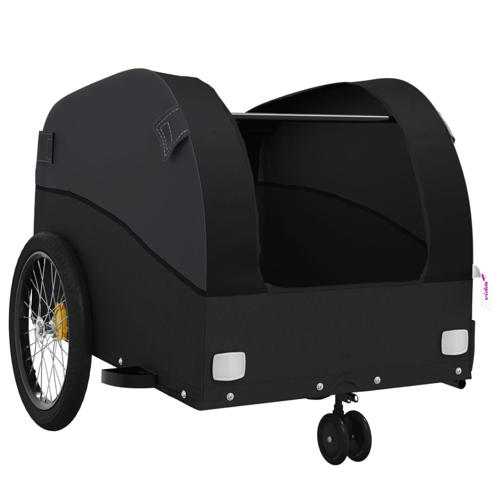 Vozík za kolo černý 30 kg železo