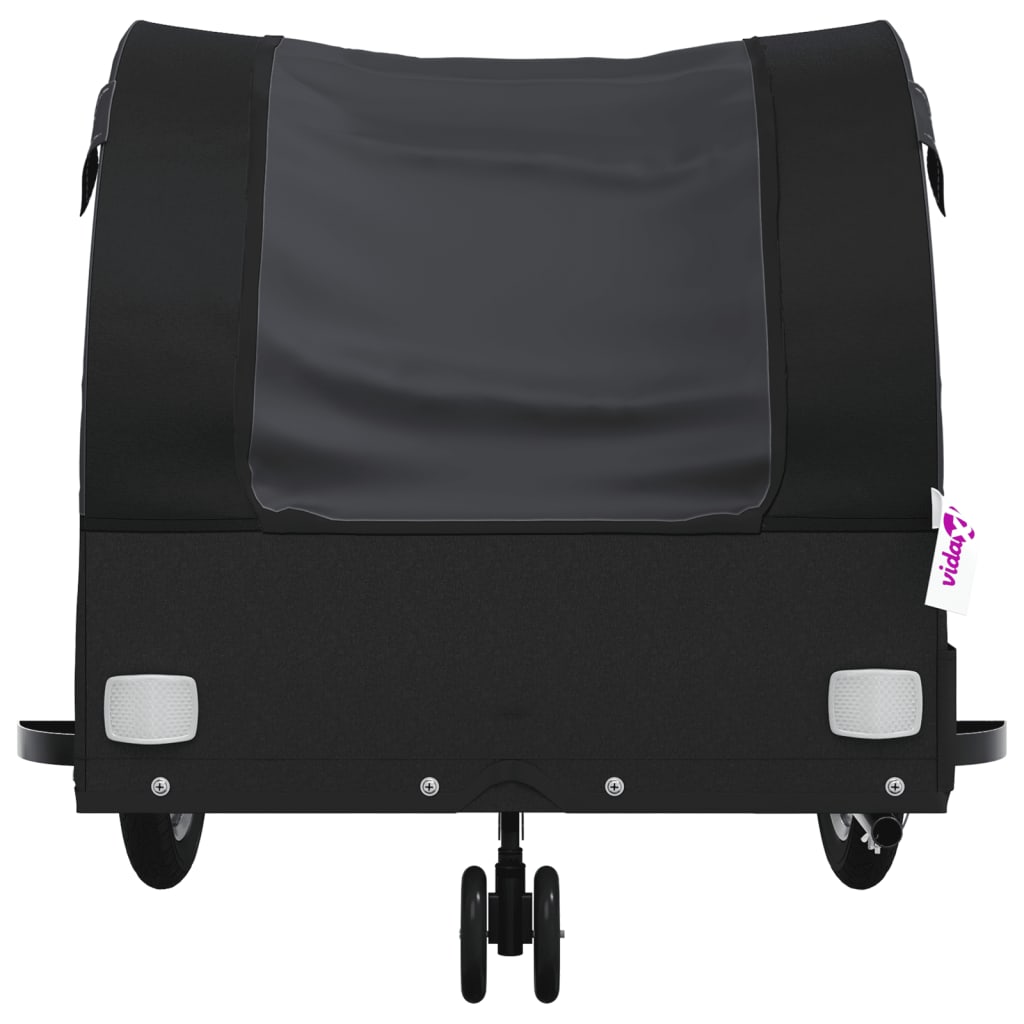 Vozík za kolo černý 30 kg železo