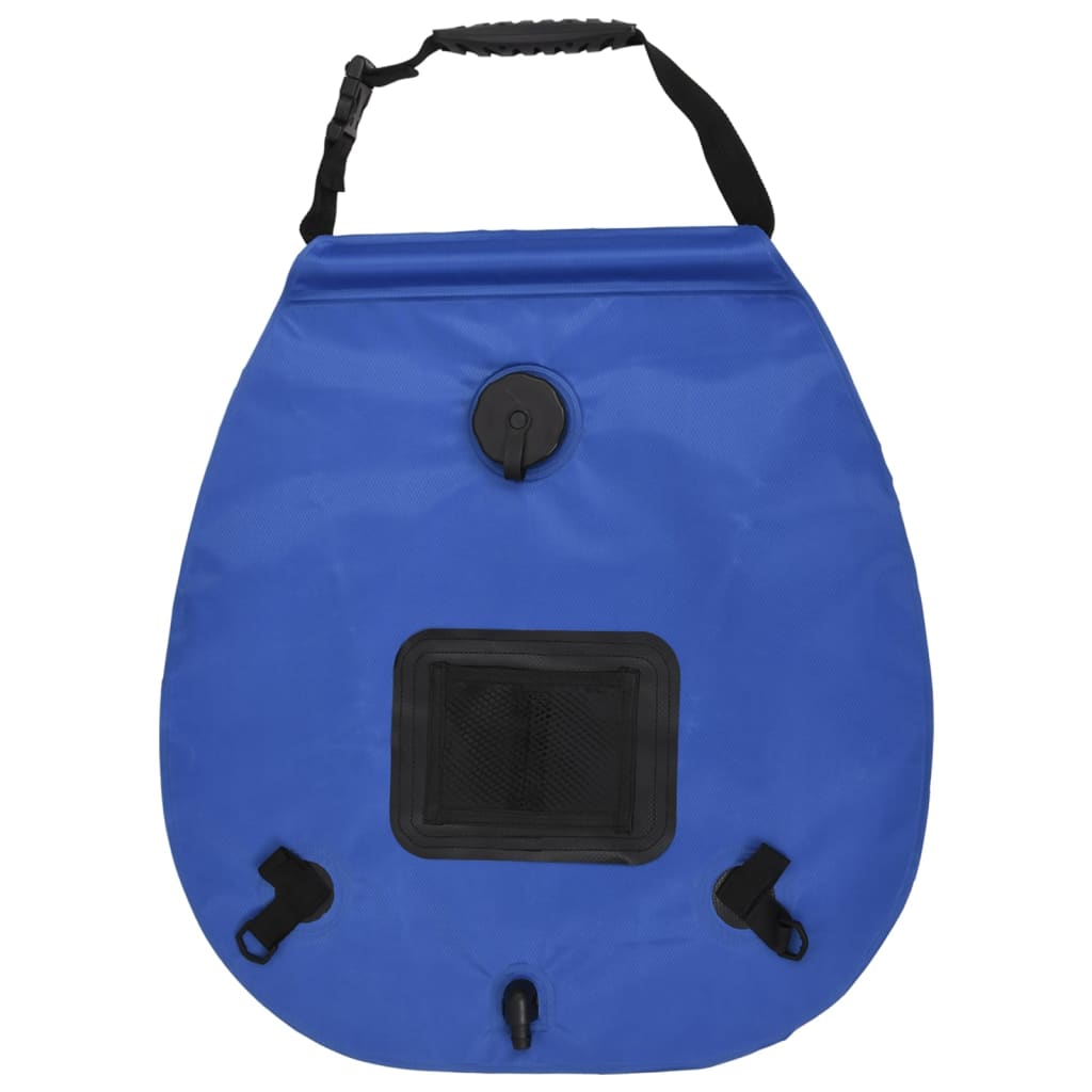 Kempingový sprchový vak modrý 20 l PVC