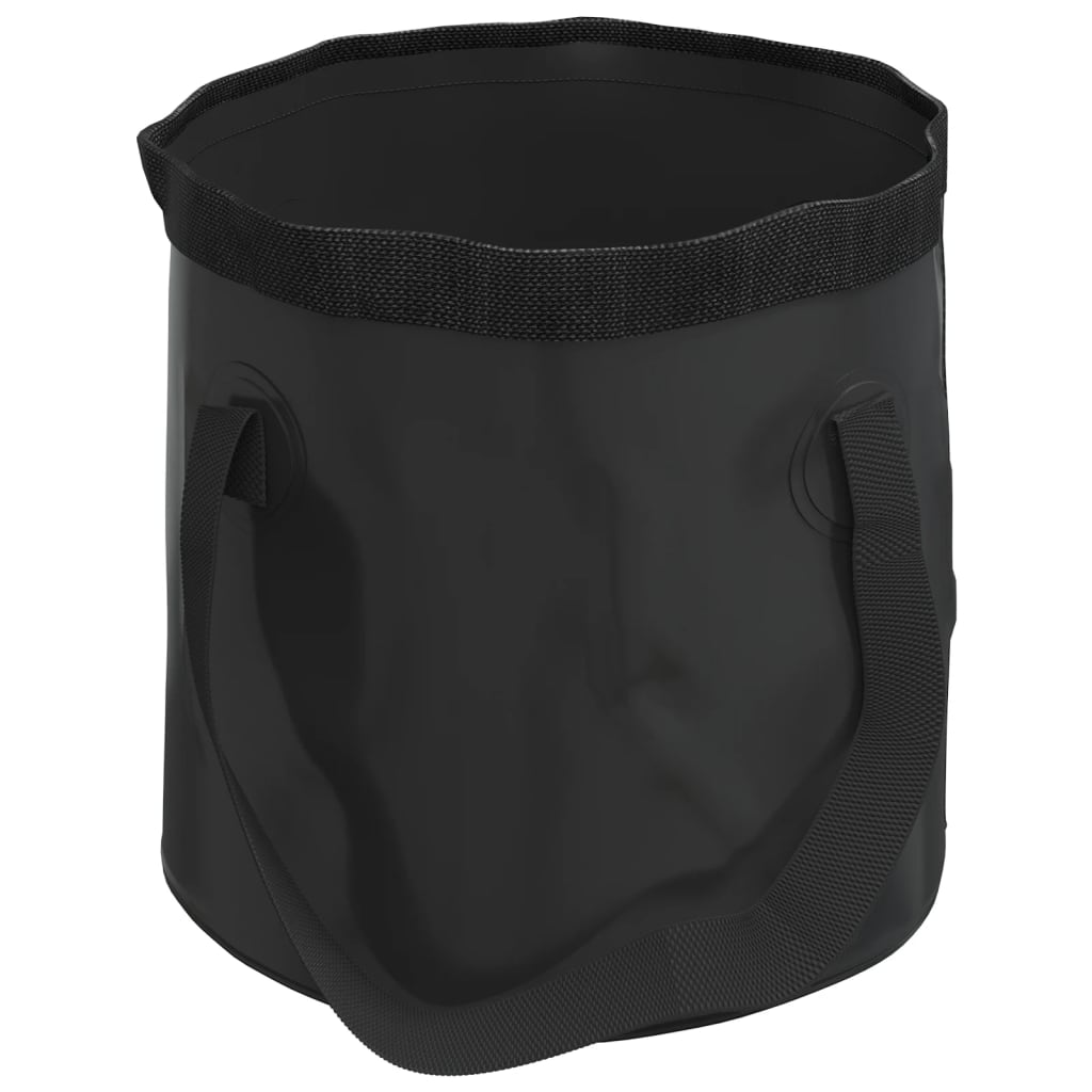 Skládací kbelíky 2 ks černé 30 l PVC