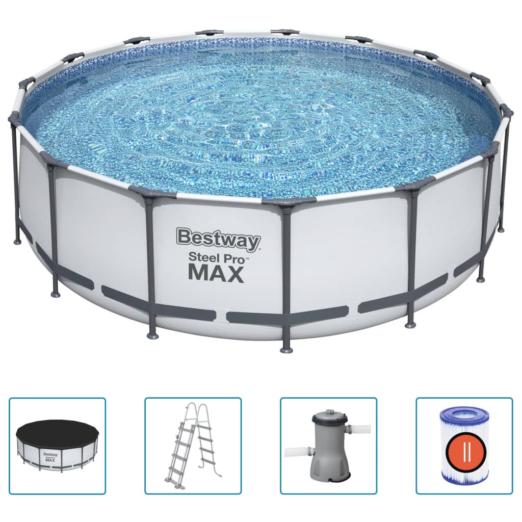 Bestway Bazén Steel Pro MAX s příslušenstvím kulatý 457 x 122 cm